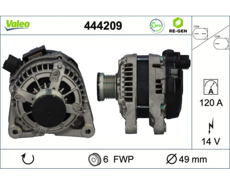 Dynamo / Generator 444209 Valeo, bild 2