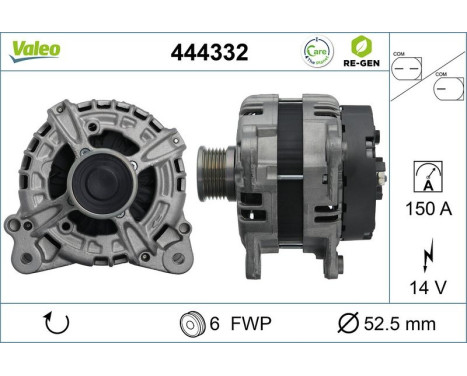 Dynamo / Generator 444332 Valeo, bild 5