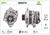 Dynamo / Generator 600274 Valeo