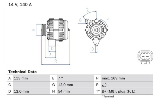 Dynamo / Generator 8382 Bosch, bild 2