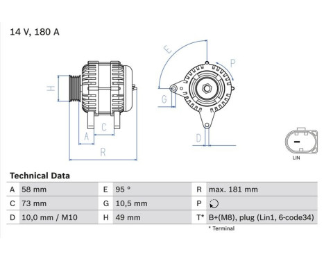Dynamo / Generator 8463 Bosch, bild 2