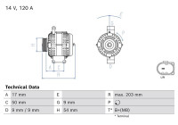 Dynamo / Generator 8471 Bosch
