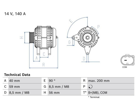 Dynamo / Generator 8504 Bosch, bild 2