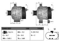 Dynamo / Generator DAN1507 Denso