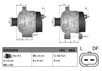 Dynamo / Generator DAN3010 Denso