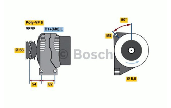 Dynamo / generator E8(<)14V75/140A Bosch