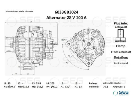 Dynamo Mercedes 100A
