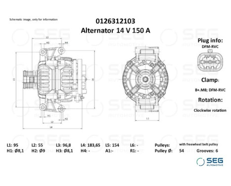 Dynamo Opel 150A, bild 6