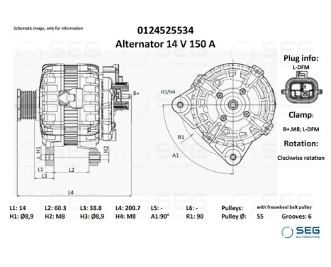Dynamo Renault 150A, bild 2