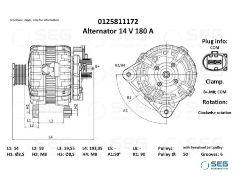 Dynamo Volkswagen 180A, bild 6