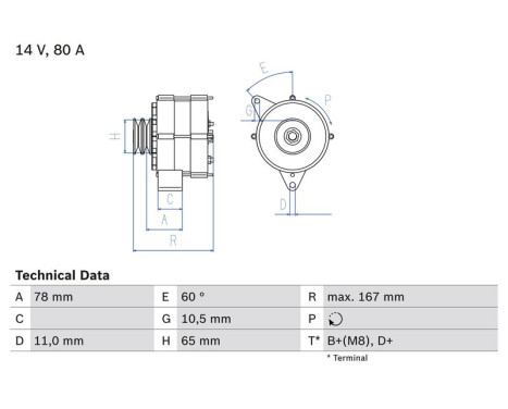 Generator 3412 Bosch