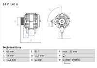 Generator 3900 Bosch