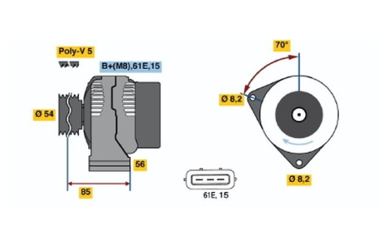 Generator 3973 Bosch