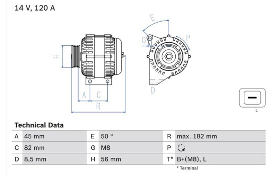 Generator 4115 Bosch, bild 2
