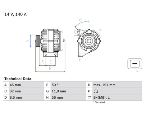 Generator 4284 Bosch, bild 2