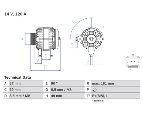 Generator 4510 Bosch, bild 2