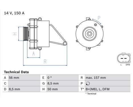 Generator 4541 Bosch, bild 2