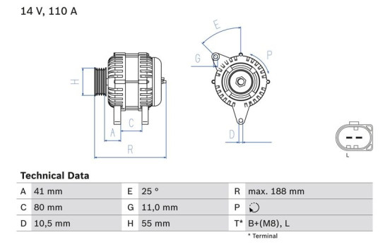 Generator 4606 Bosch, bild 2