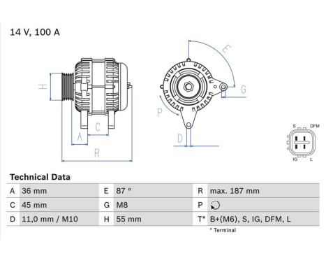 Generator 4612 Bosch