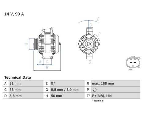 Generator 4784 Bosch, bild 2