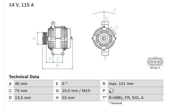 Generator 4946 Bosch, bild 2