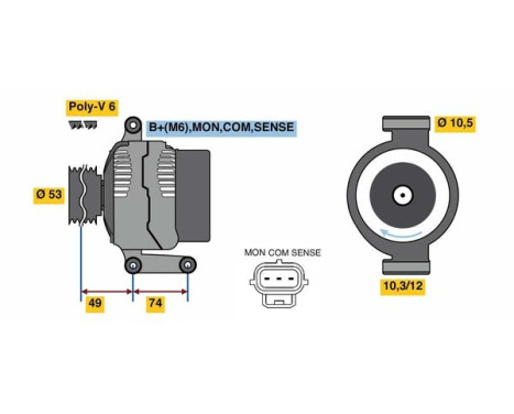 Generator 4946 Bosch, bild 3