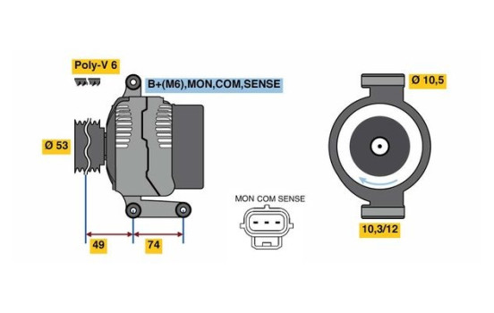 Generator 4946 Bosch, bild 3
