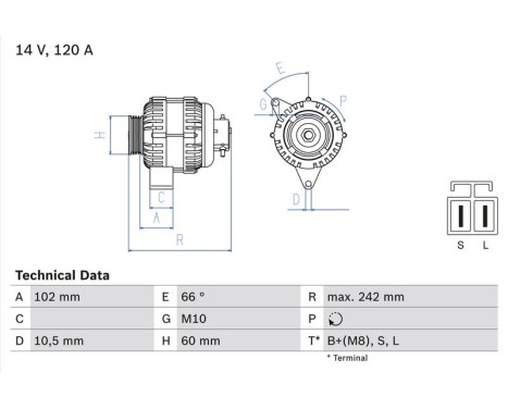 Generator 4955 Bosch, bild 2