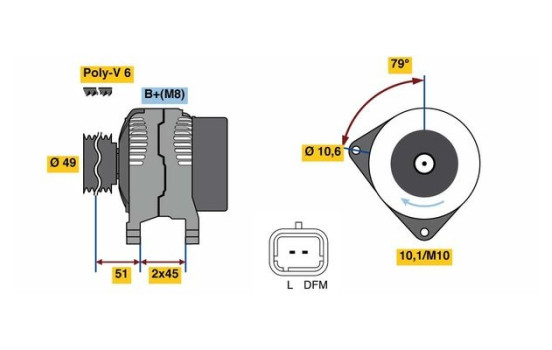 Generator 4956 Bosch, bild 3