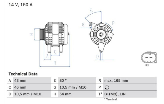 Generator 8119 Bosch, bild 2