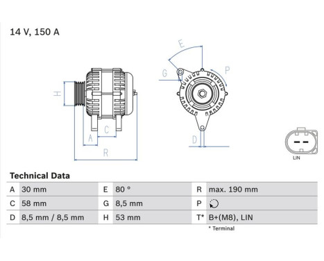 Generator 8216 Bosch, bild 2