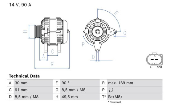 Generator 8387 Bosch