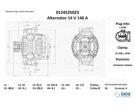 Generator Audi 140A