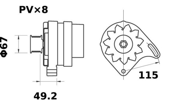 Generator Clark 55A, bild 2