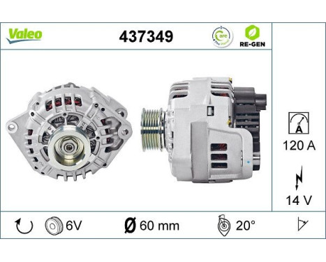 Generator / Generator 437349 Valeo, bild 2
