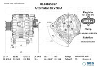 Generator Iveco 90A