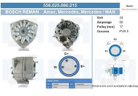 Generator Mercedes 80A 0.120.469.116-R Bosch