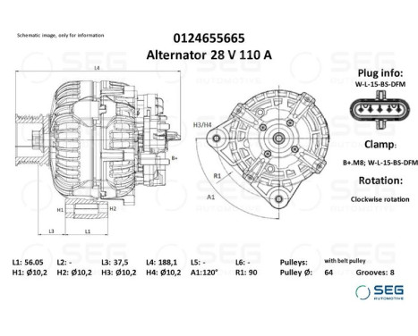 * Generator Mercedes-Benz 110A, bild 2