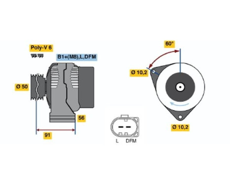 Generator NCB2(>)14V90/150A Bosch, bild 5