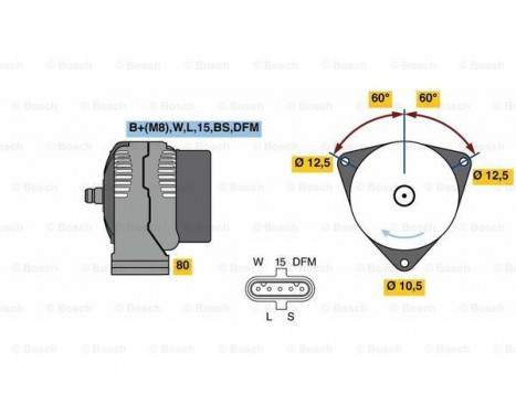 Generator NCB2(>)28V40/100A Bosch, bild 3
