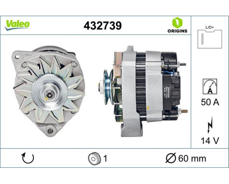 Generator NEW ORIGINAL PART 432739 Valeo