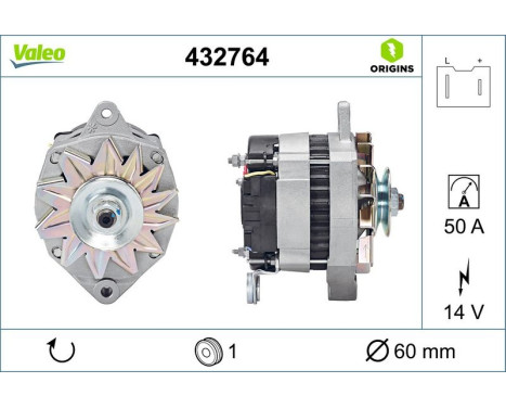 Generator NEW ORIGINAL PART 432764 Valeo, bild 4