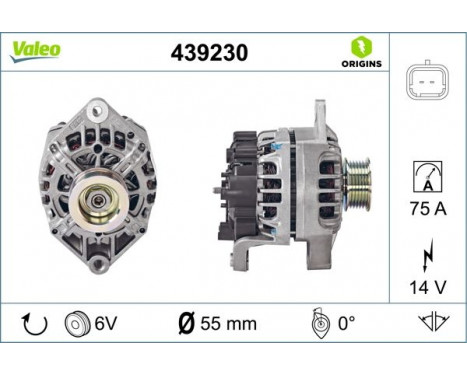 Generator NEW ORIGINAL PART 439230 Valeo, bild 4