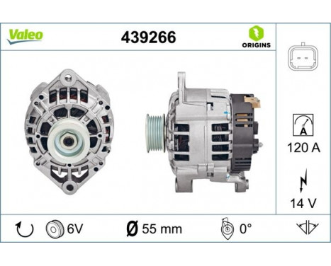Generator NEW ORIGINAL PART 439266 Valeo
