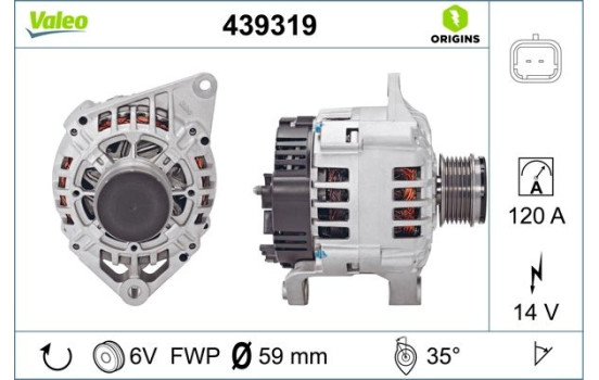 Generator NEW ORIGINAL PART 439319 Valeo
