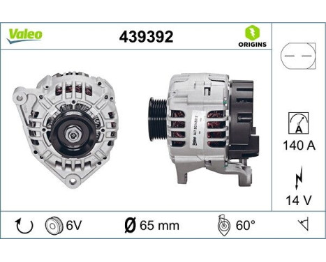 Generator NEW ORIGINAL PART 439392 Valeo, bild 4