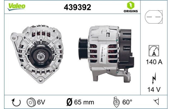 Generator NEW ORIGINAL PART 439392 Valeo, bild 4