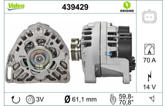 Generator NEW ORIGINAL PART 439429 Valeo