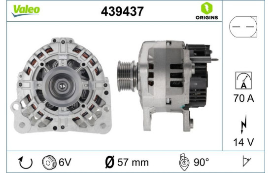 Generator NEW ORIGINAL PART 439437 Valeo, bild 4