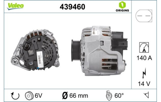 Generator NEW ORIGINAL PART 439460 Valeo, bild 2